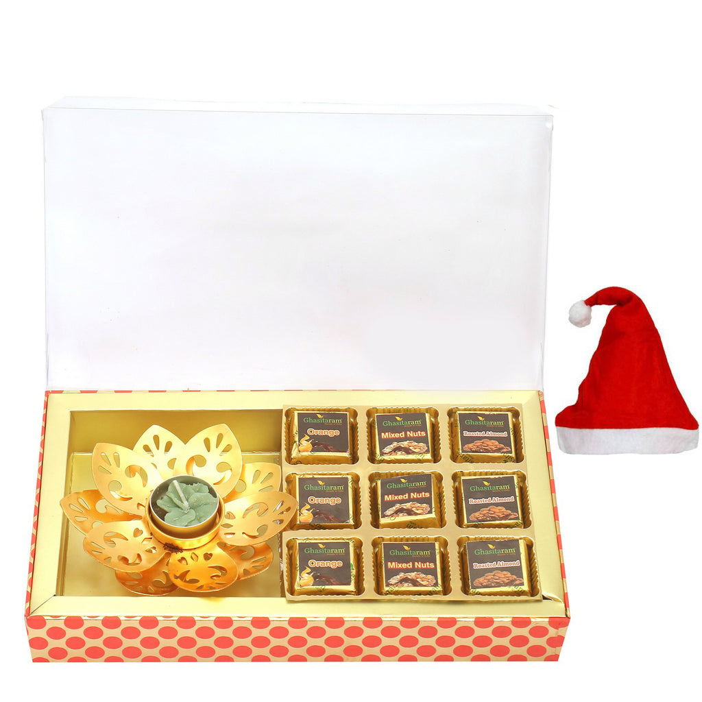 9 pcs Assorted Chocolates and Golden T-Lite Imperial Box