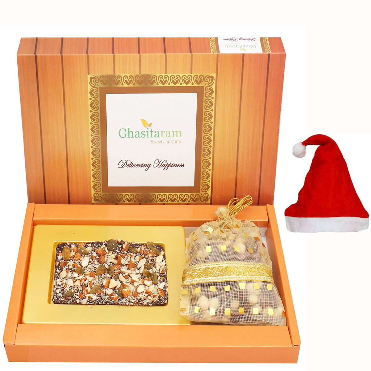 Dark Dryfruit Sugafree Chocolate Bark Small with Nutties
