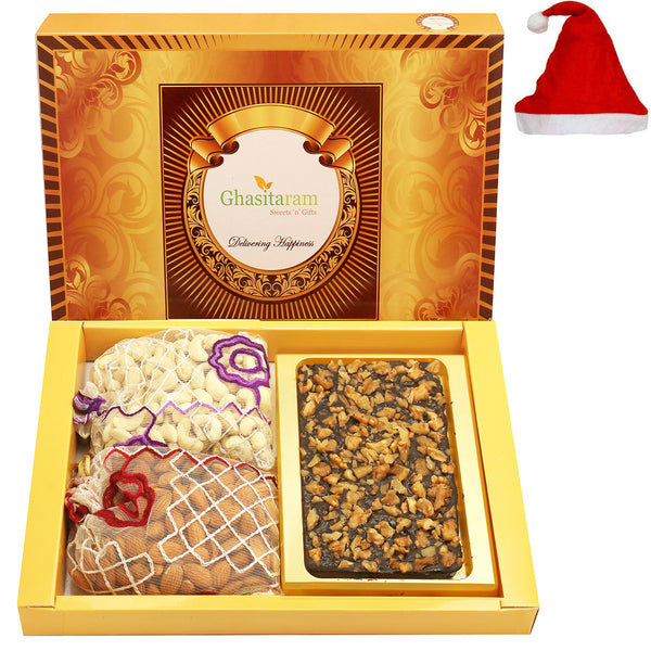 Big Box Of Walnut Chocolate Bark, Almonds and Cashews Pouch
