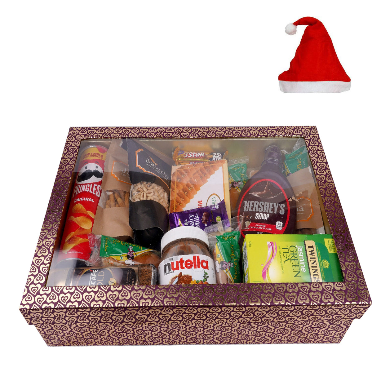 Big Hamper Box of 20 Goodies with Milk Cake