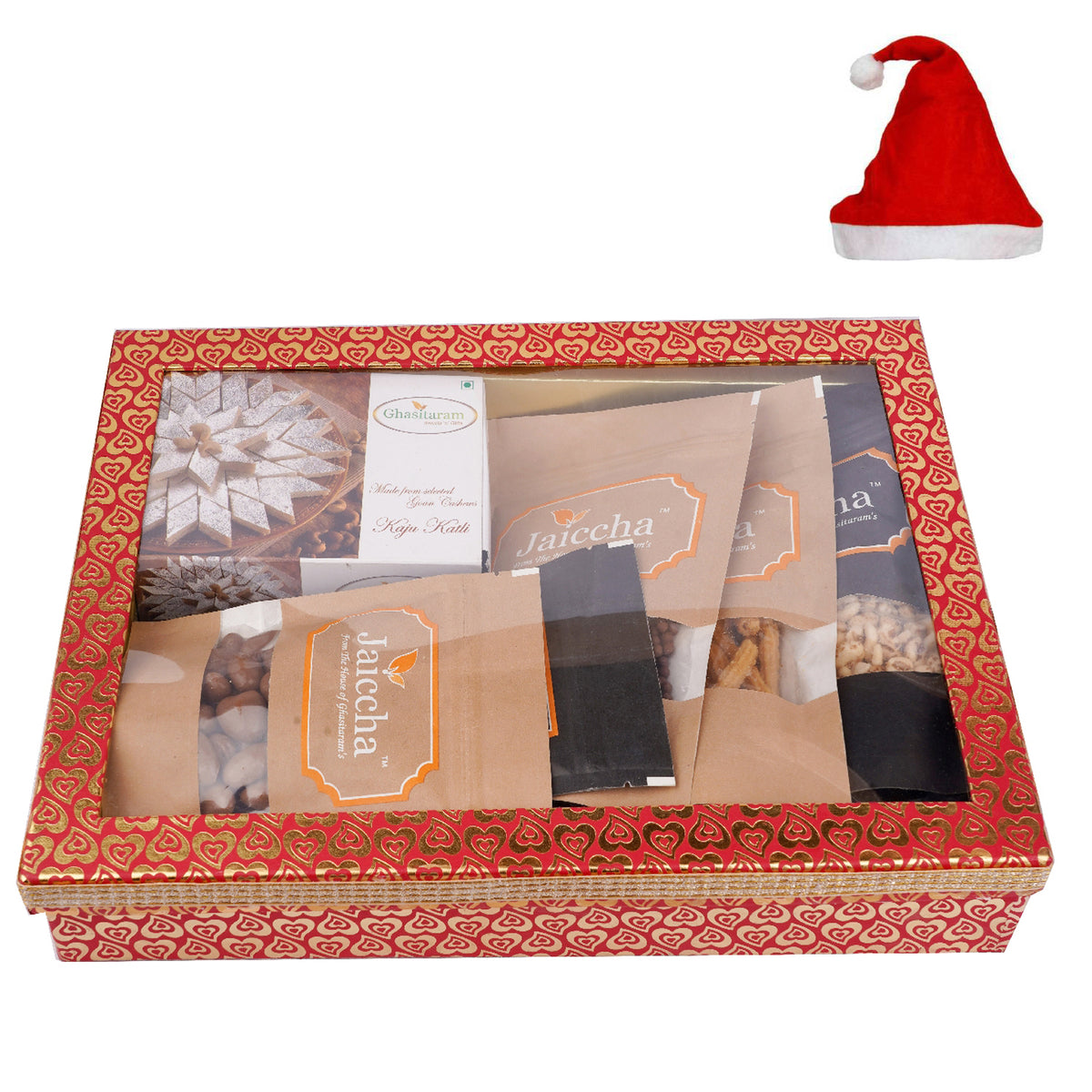 Hamper Box 6 Goodies with Kaju Katlis