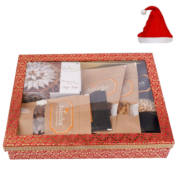 Hamper Box 6 Goodies with Kaju Katlis