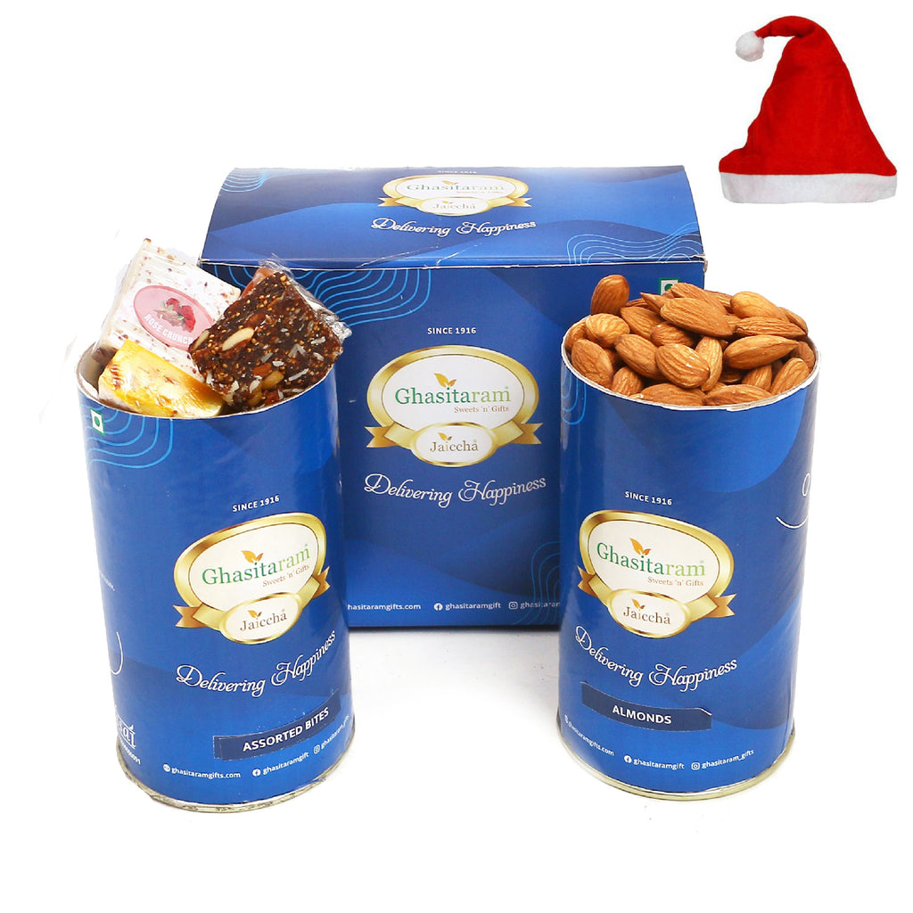 Christmas Gifts-Assorted Bites and Almond Cans