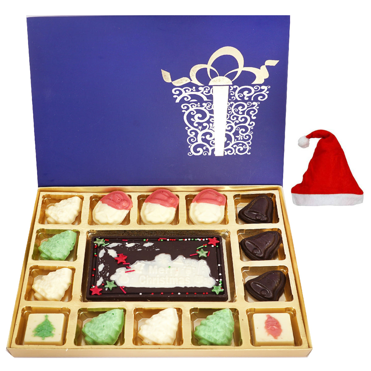Blue Merry Christmas Special Chocolate Box  Big