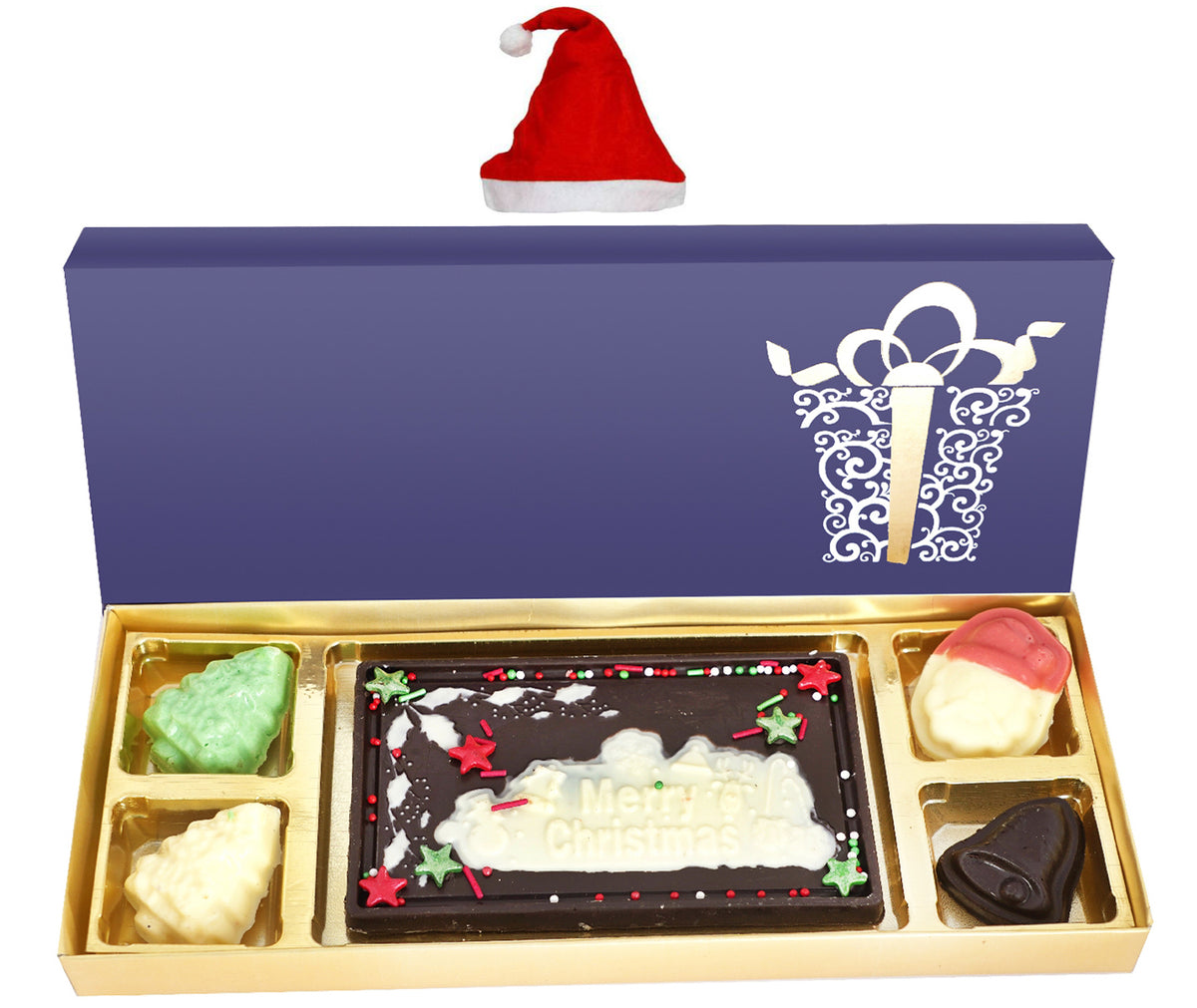 Blue Merry Christmas Special Chocolate Box Small
