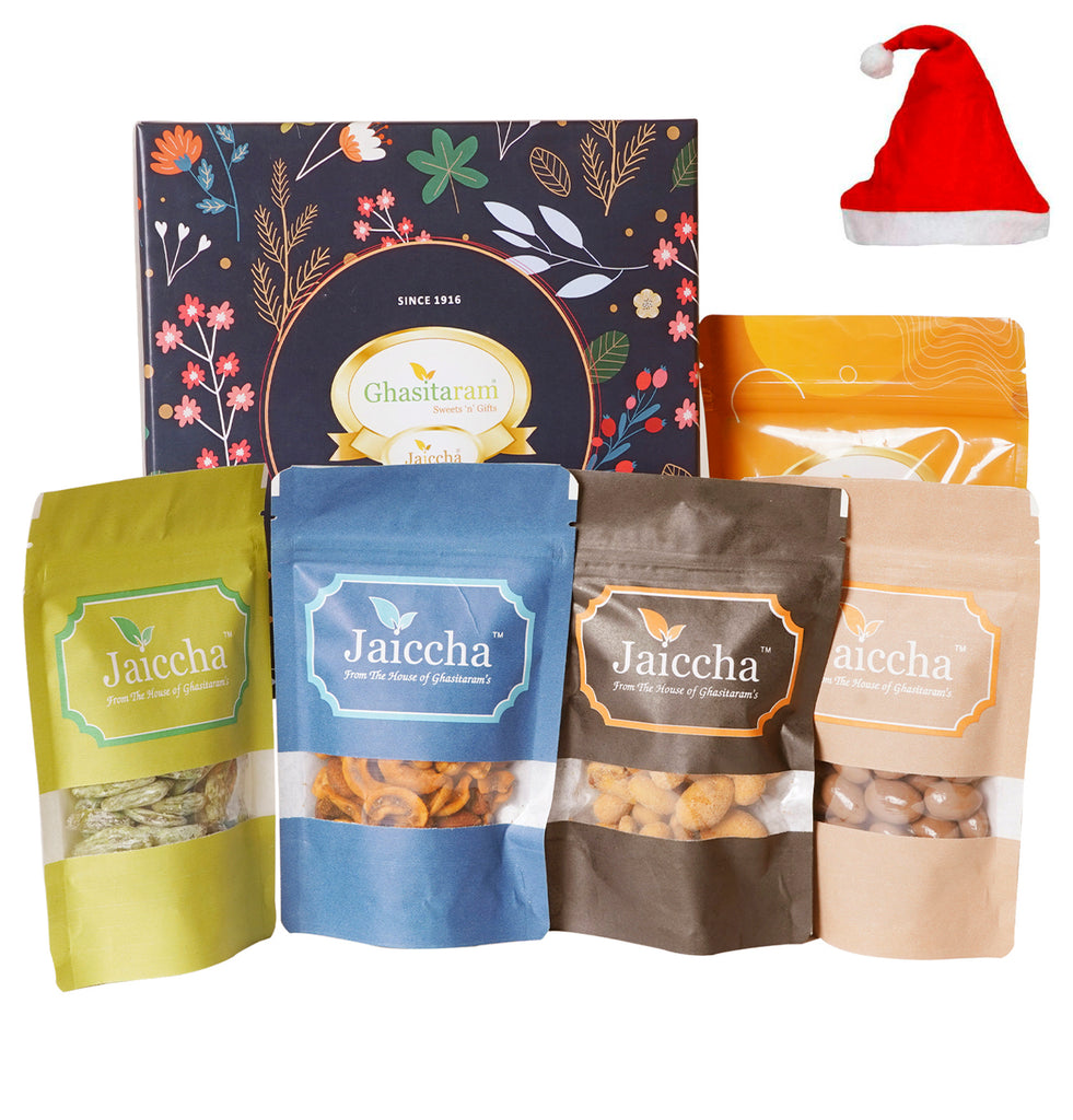 Christmas Gifts-Ghasitaram Gifts Hamper Box of 5 Pouches 