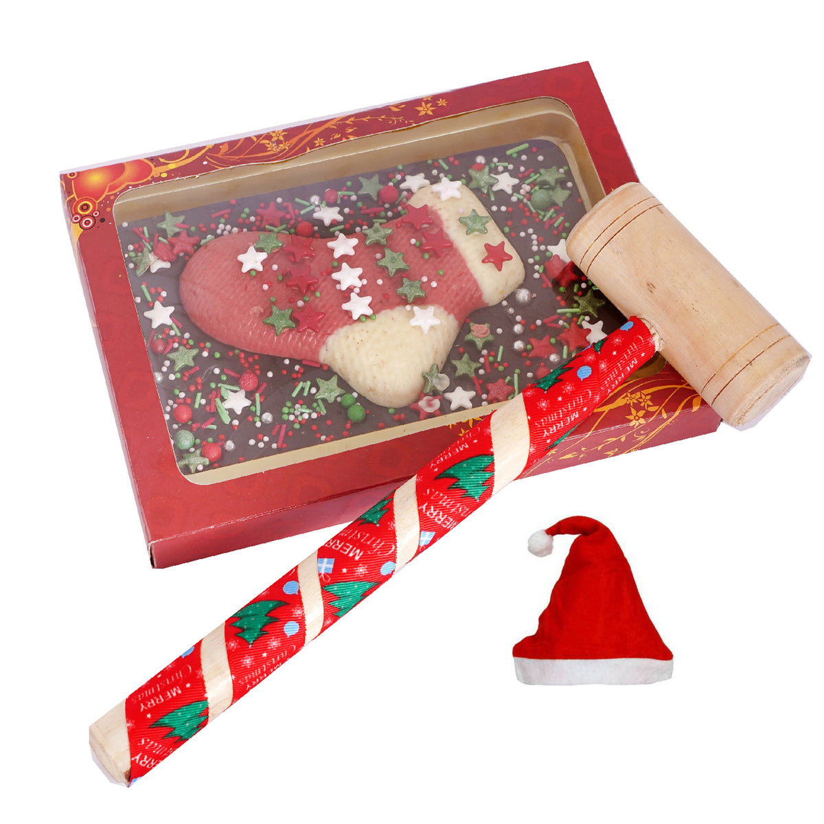 Christmas Stocking Chocolate Bark