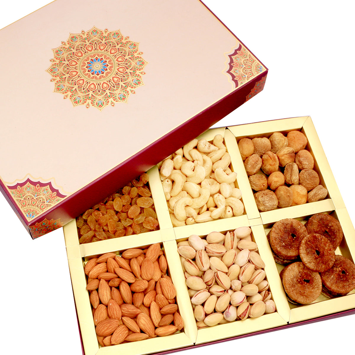  Dryfruits - Fusion 6 part Dryfruit Box 