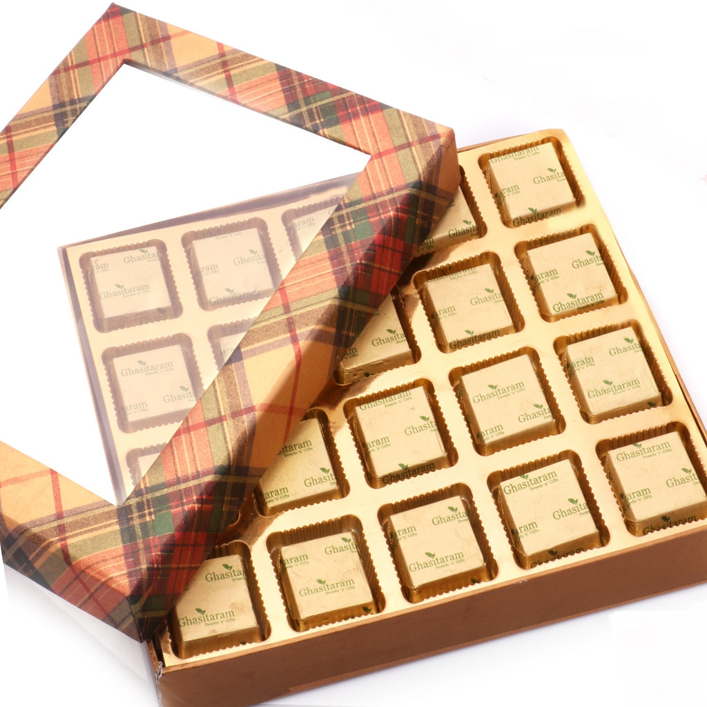 Diwali Chocolates - Golden Checks Assorted Chocolate Box