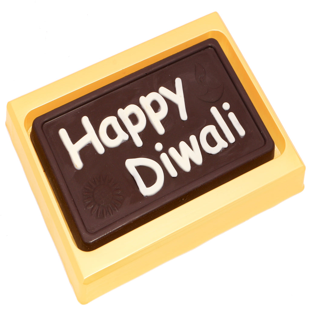 "Happy Diwali" Message Chocolate Bar Big