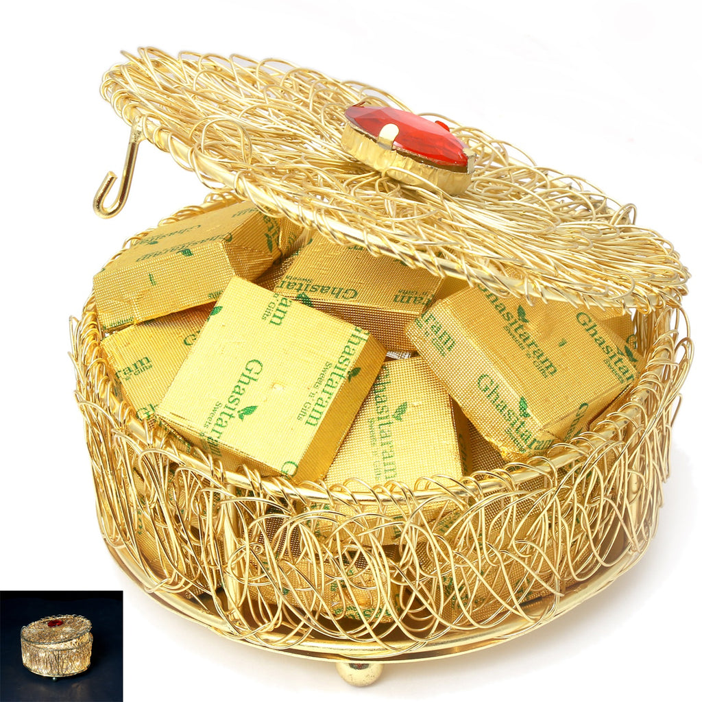 Golden Mesh Chocolate Box