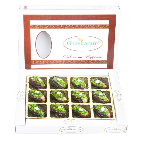  Dryfruit Filled  Dates in White Box