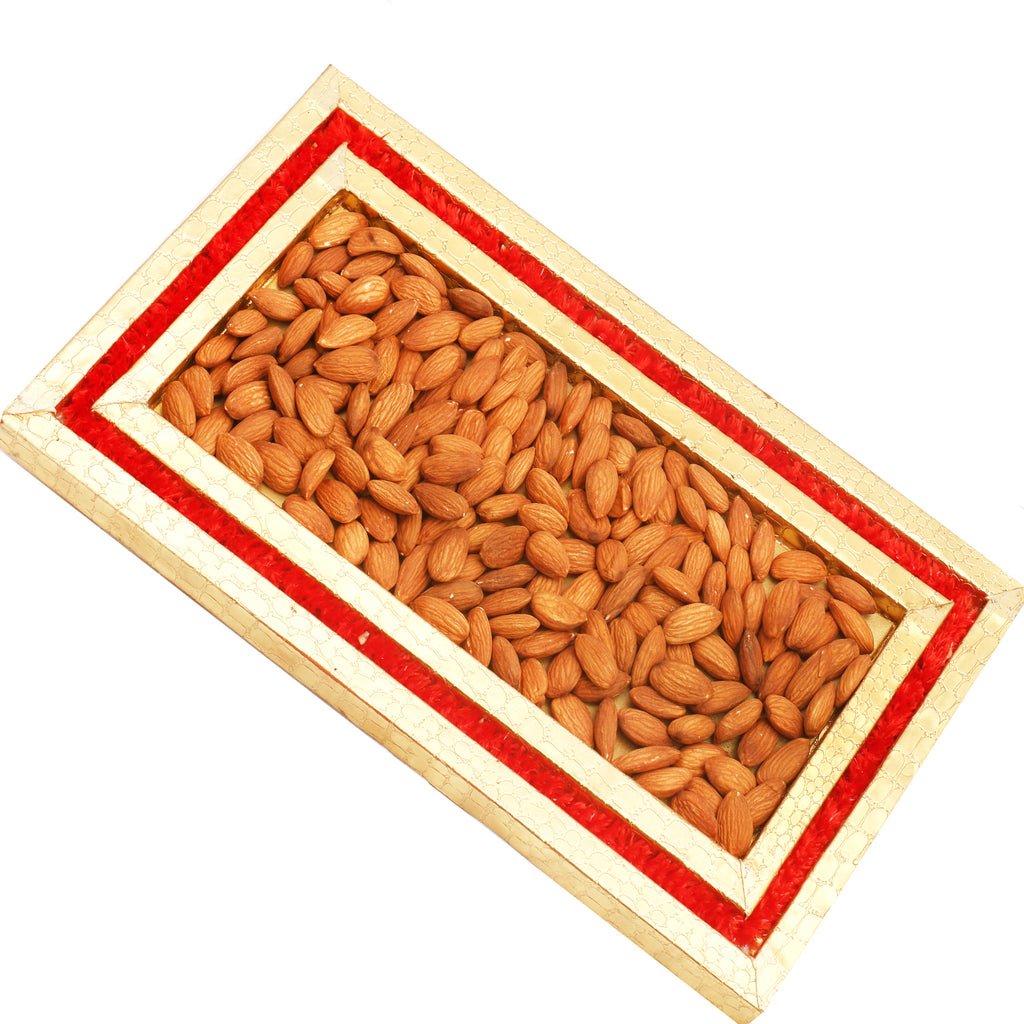 Red and Gold Almonds Tray 