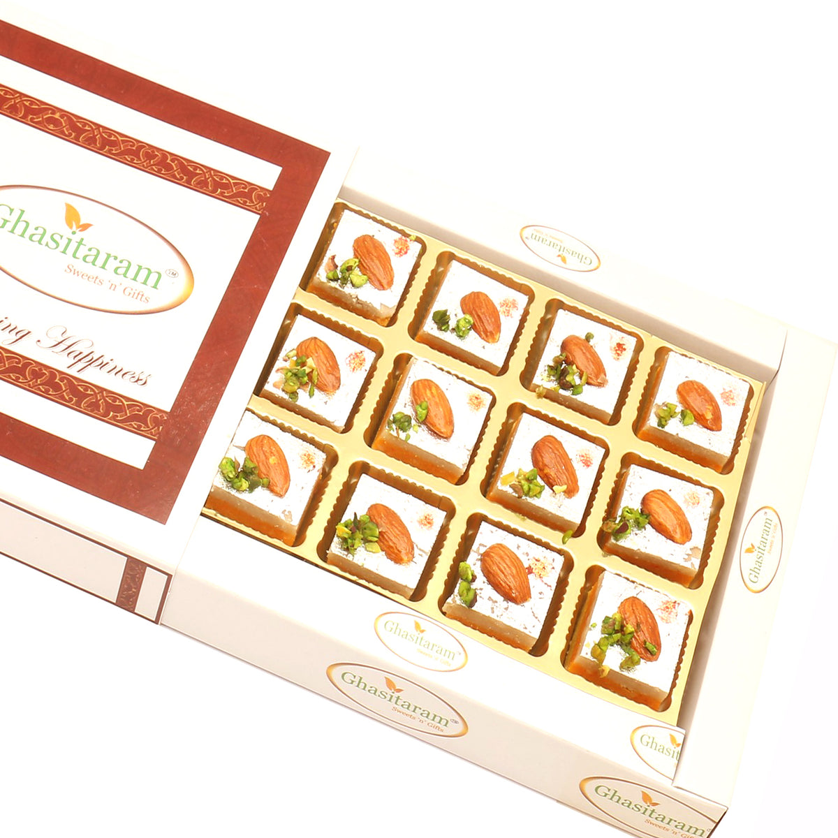 Tirangi Kaju Barfi in White Box