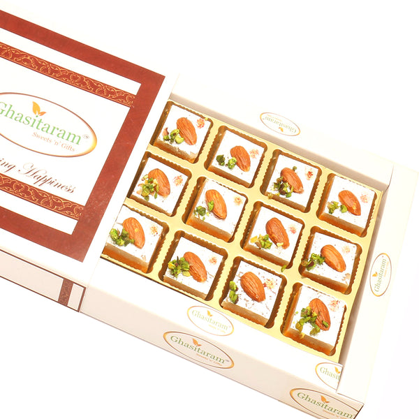 Tirangi Kaju Barfi in White Box