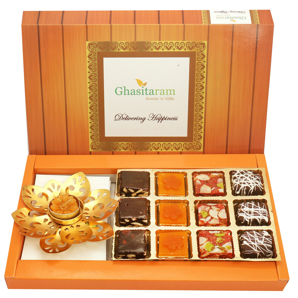 12 Pcs Ghasitaram Special Bites and T-Lite