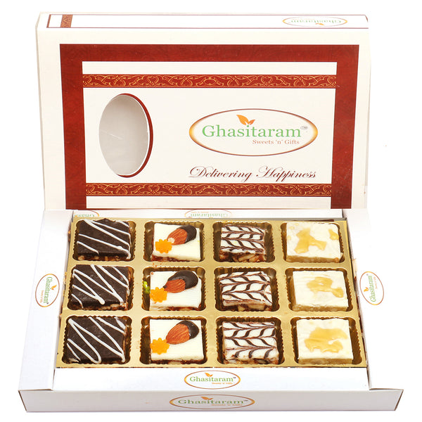 Assorted Chocolate Dryfruit Delight Sweets 12 pcs
