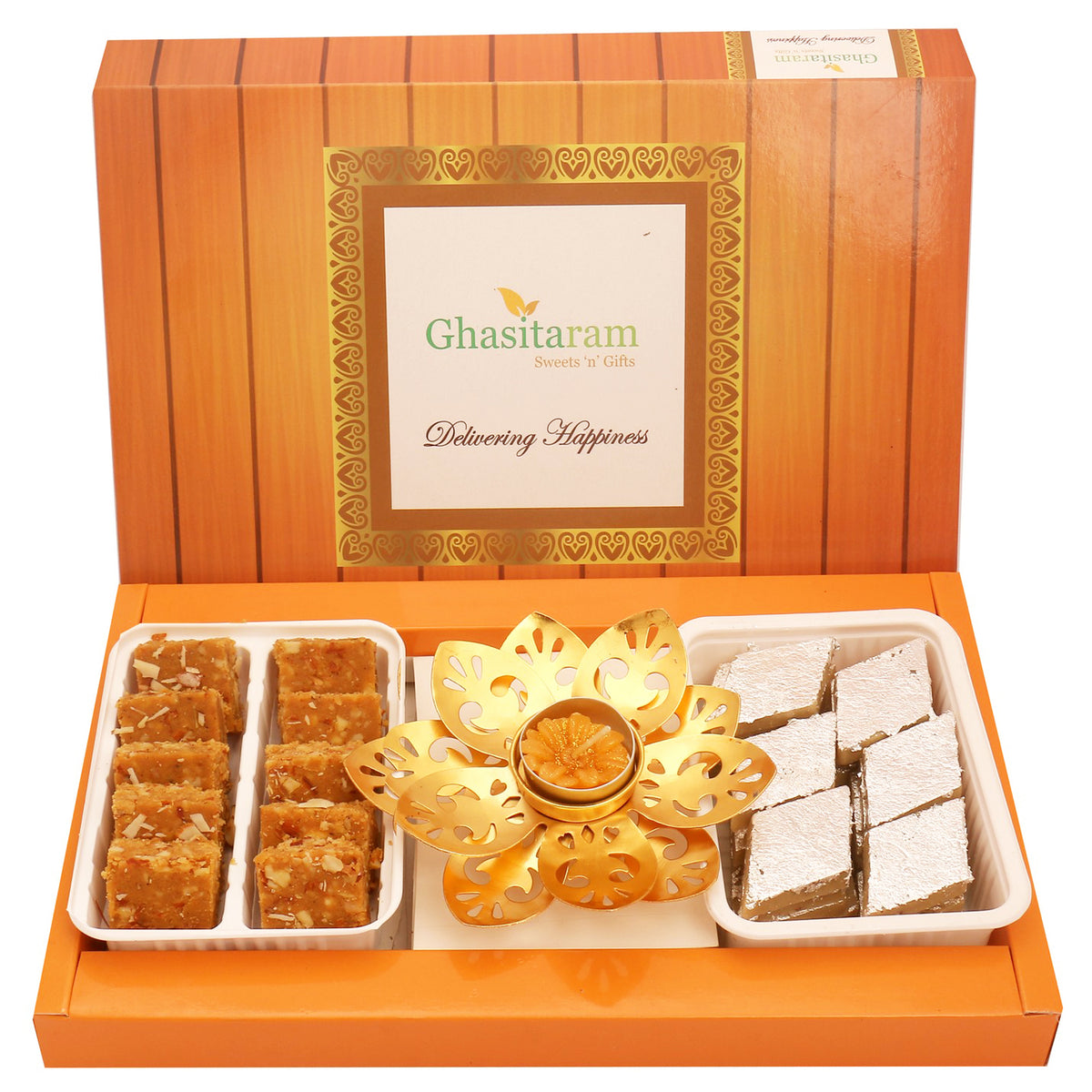 Kaju Katli, Besan Barfi and  T-Lite