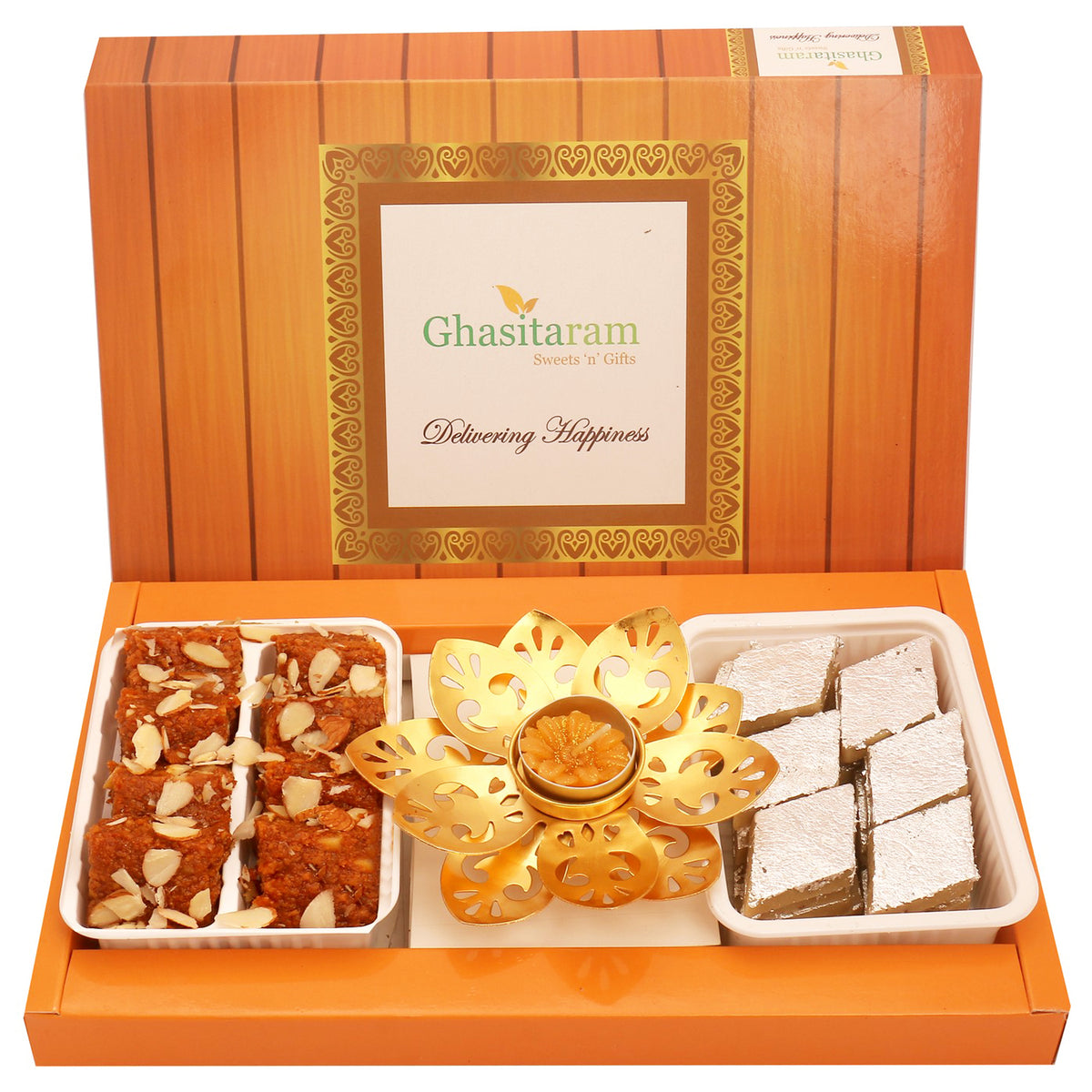 Diwali Gifts-Kaju Katli, Dodha Barfi and T-Lite