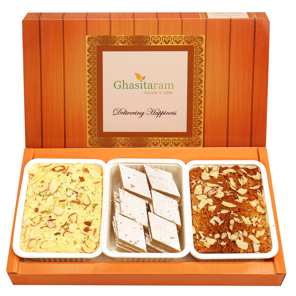 Kaju Katli, Milk Cake and Soan Papdi