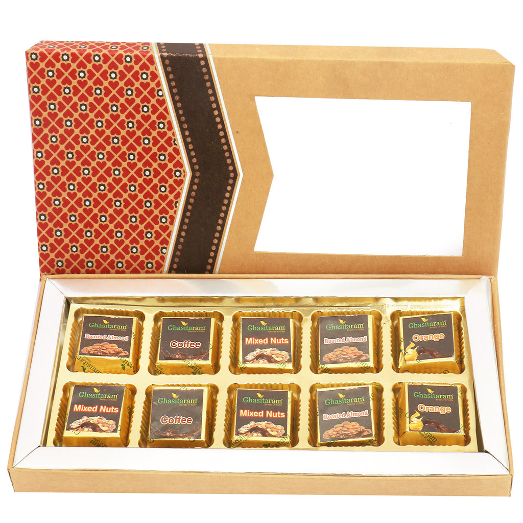 10 pcs Assorted Chocolates Kraft Box
