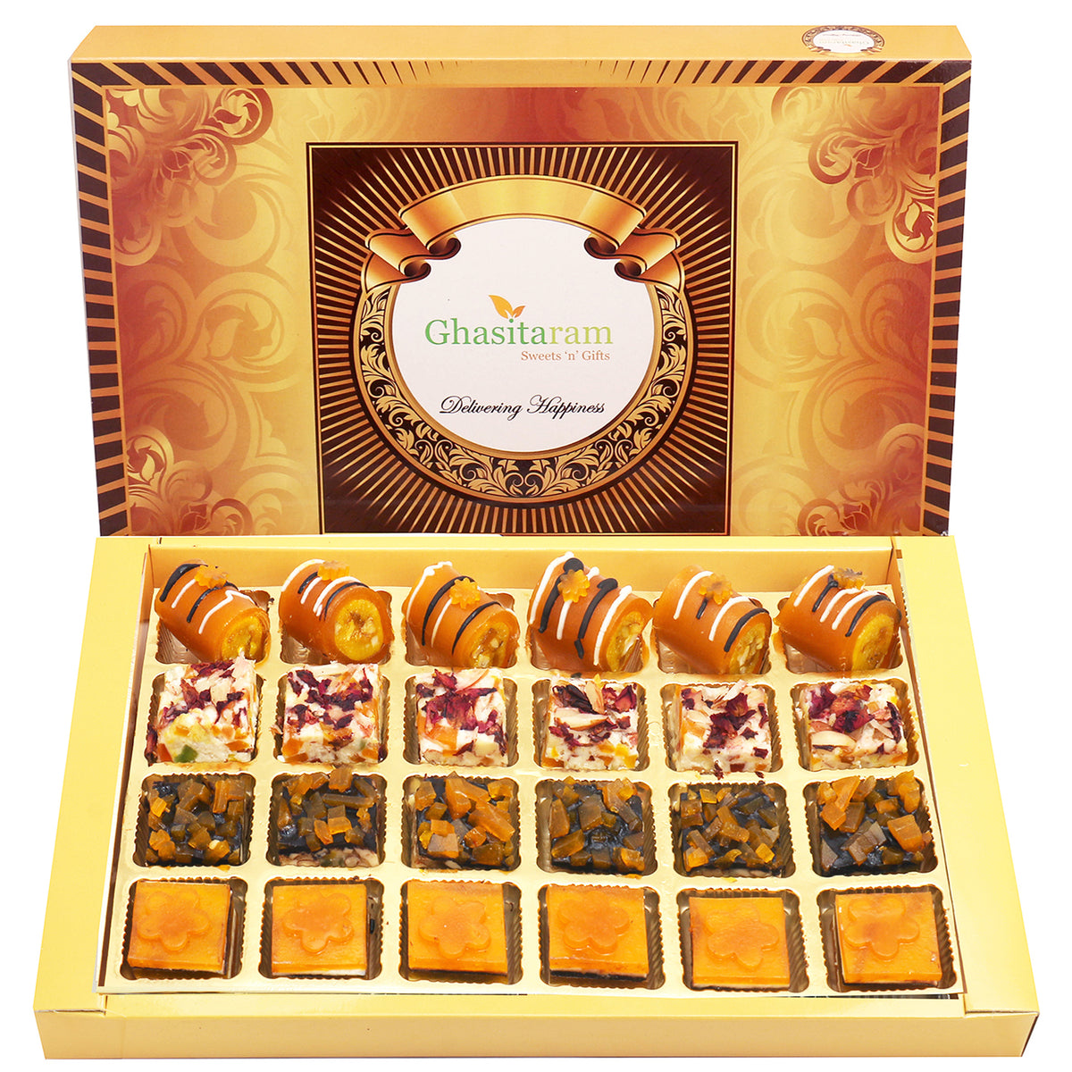 Assorted Mango Delight Sweets 24 pcs