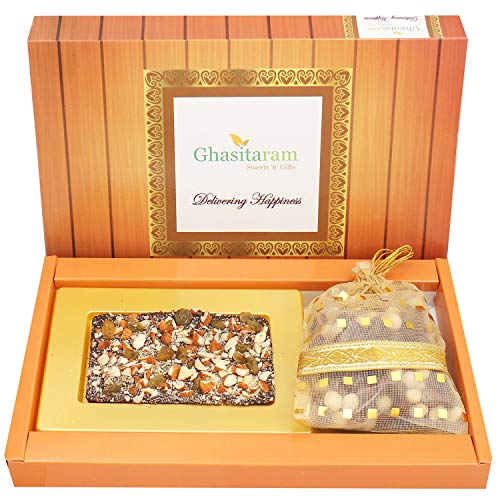 Dark Dryfruit Sugafree Chocolate Bark Small with Nutties