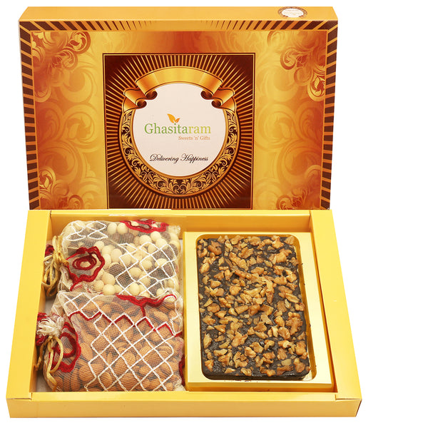 Big Box Of Walnut Chocolate Bark, Almonds and NuttiesPouch