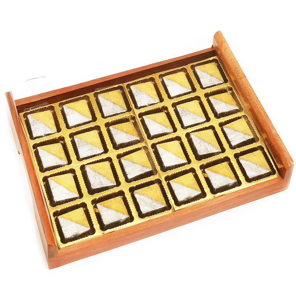 Wooden Sheen Chocolates Serving Tray