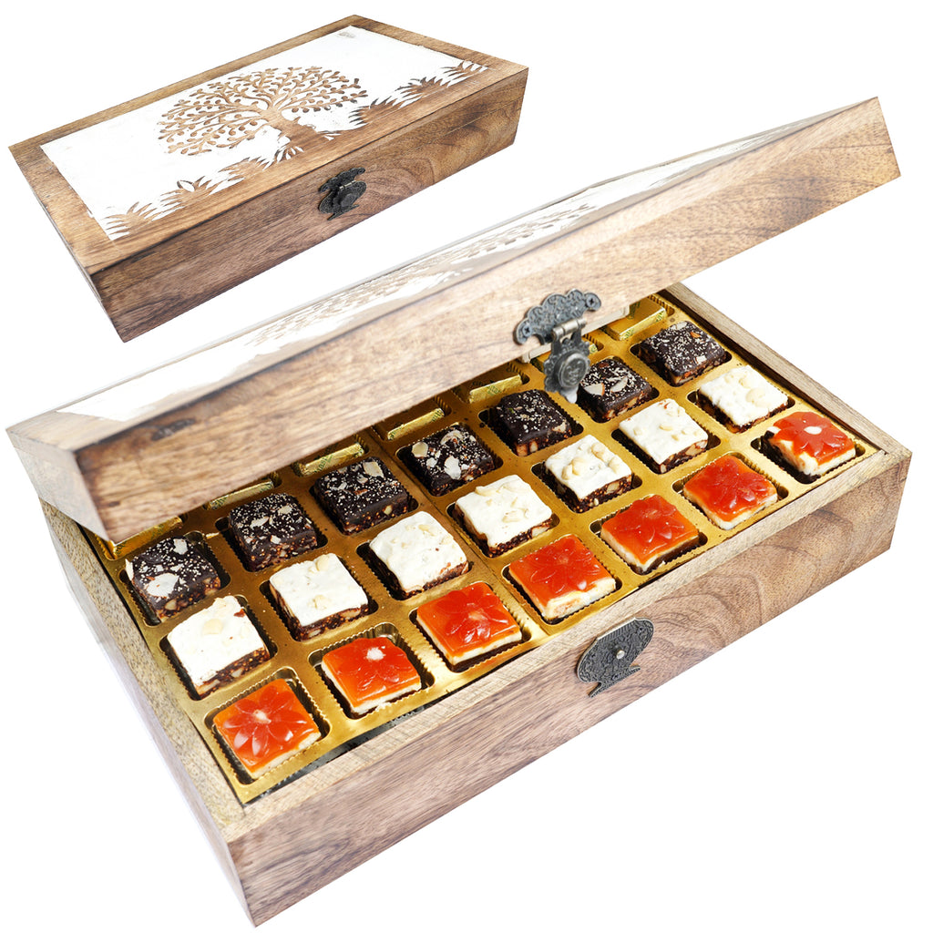 Wooden box of Assorted Bites 