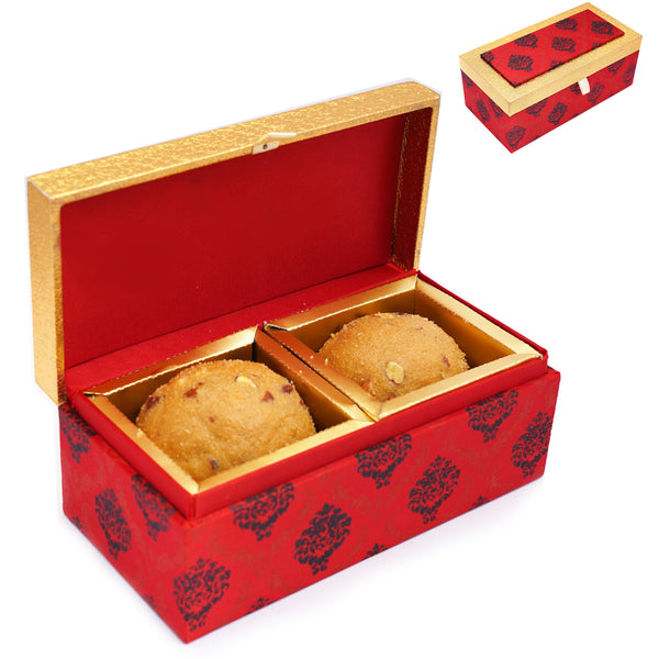 2 Laddoo Box of  Besan laddoo