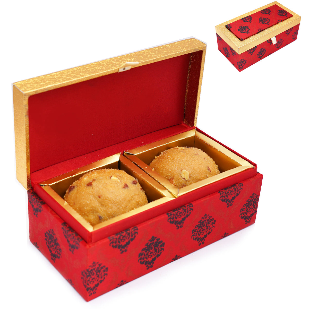 2 Laddoo Box of  Besan laddoo