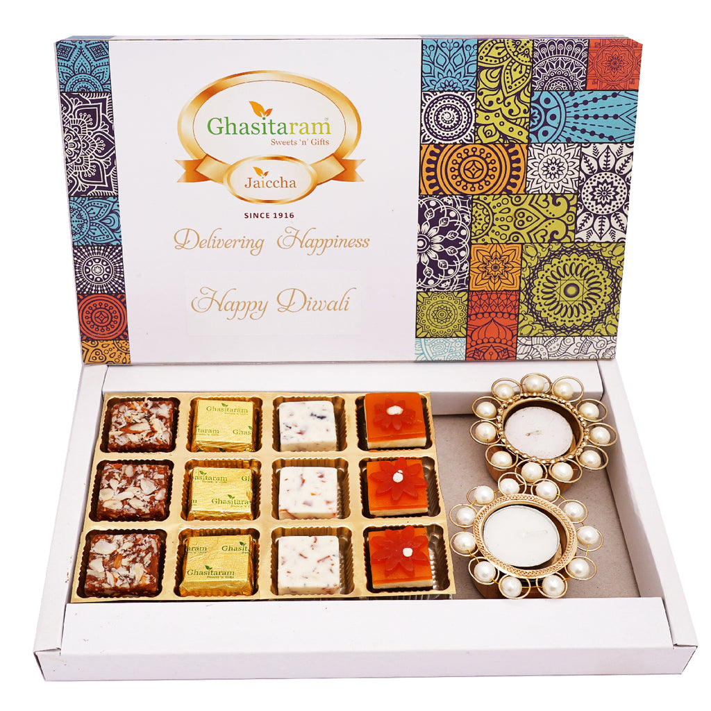 Assorted Festive Box of 12 Assorted Bites and T-Lites