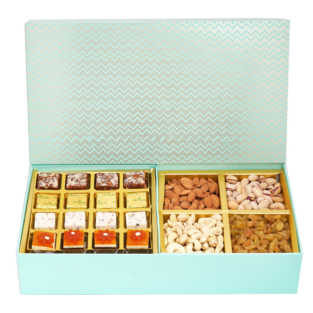 Green Big Box of Assorted Bites and Dryfruits