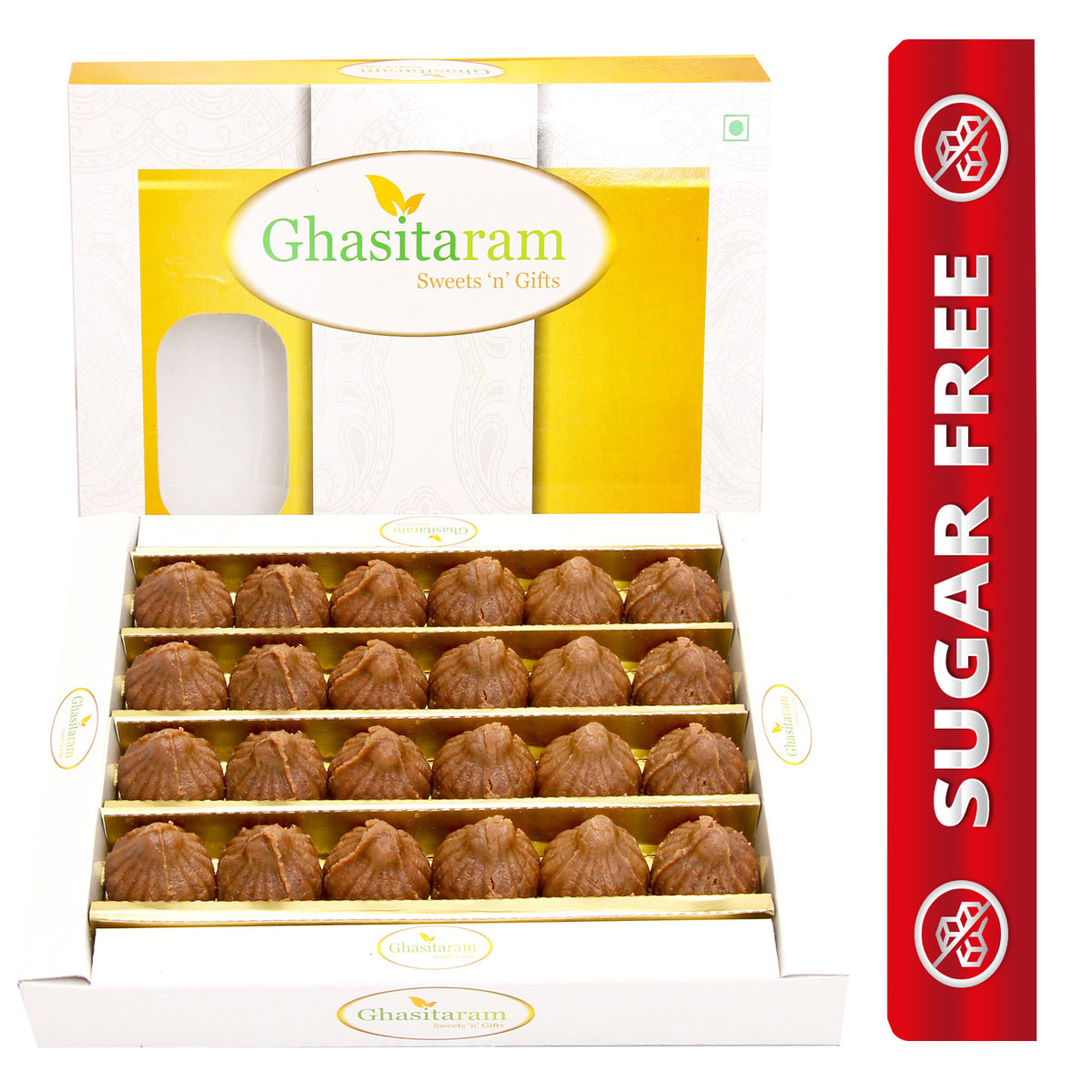 Ghasitaram's  Sugarfree Chocolate Mawa Modaks 400 gms