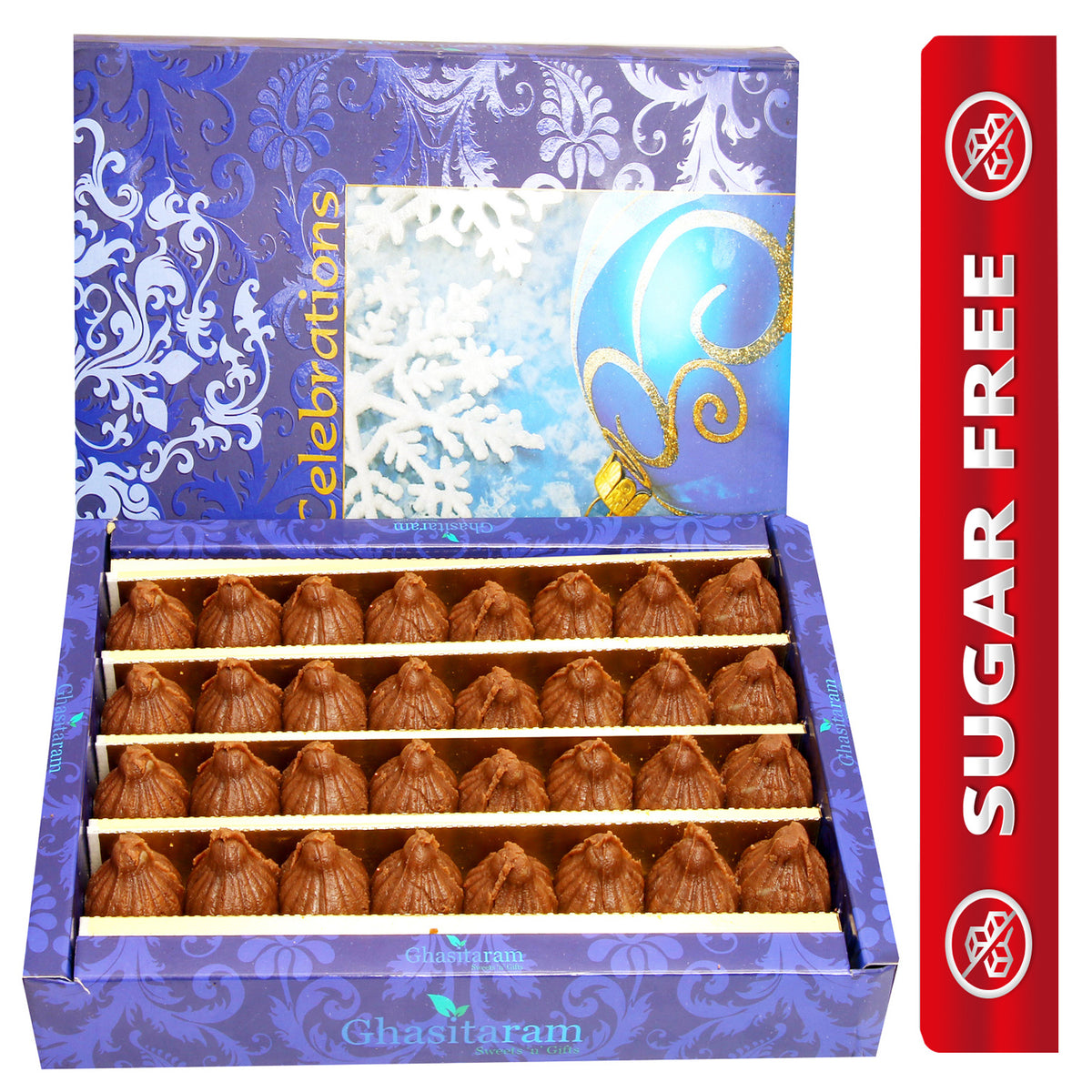 Ghasitaram's  Sugarfree Chocolate Mawa Modaks 800 gms