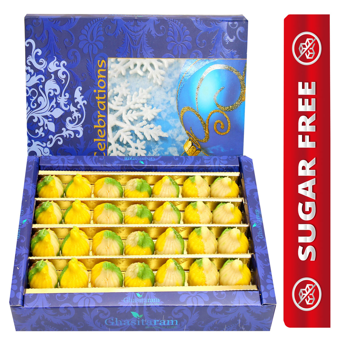 Ghasitaram's Sugarfree Tirangi Modaks 800 gms