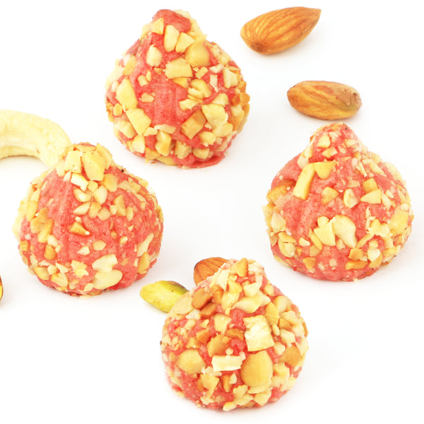 Ghasitaram's Roasted Cashew Strawberry Modaks 200 gms