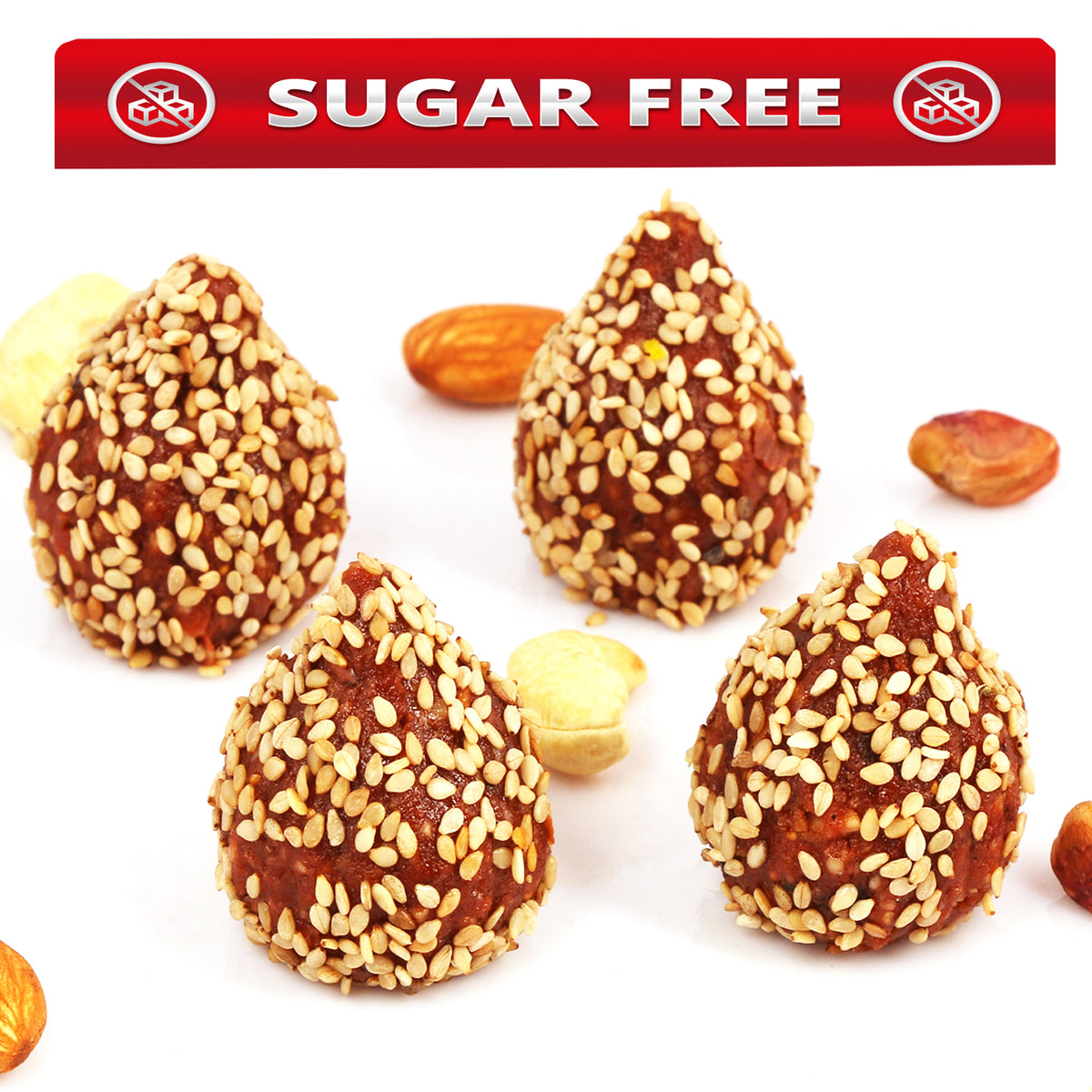 Ghasitaram's Sugarfree Khajoor/ Dates  Seasame Seeds Modaks 400 gms