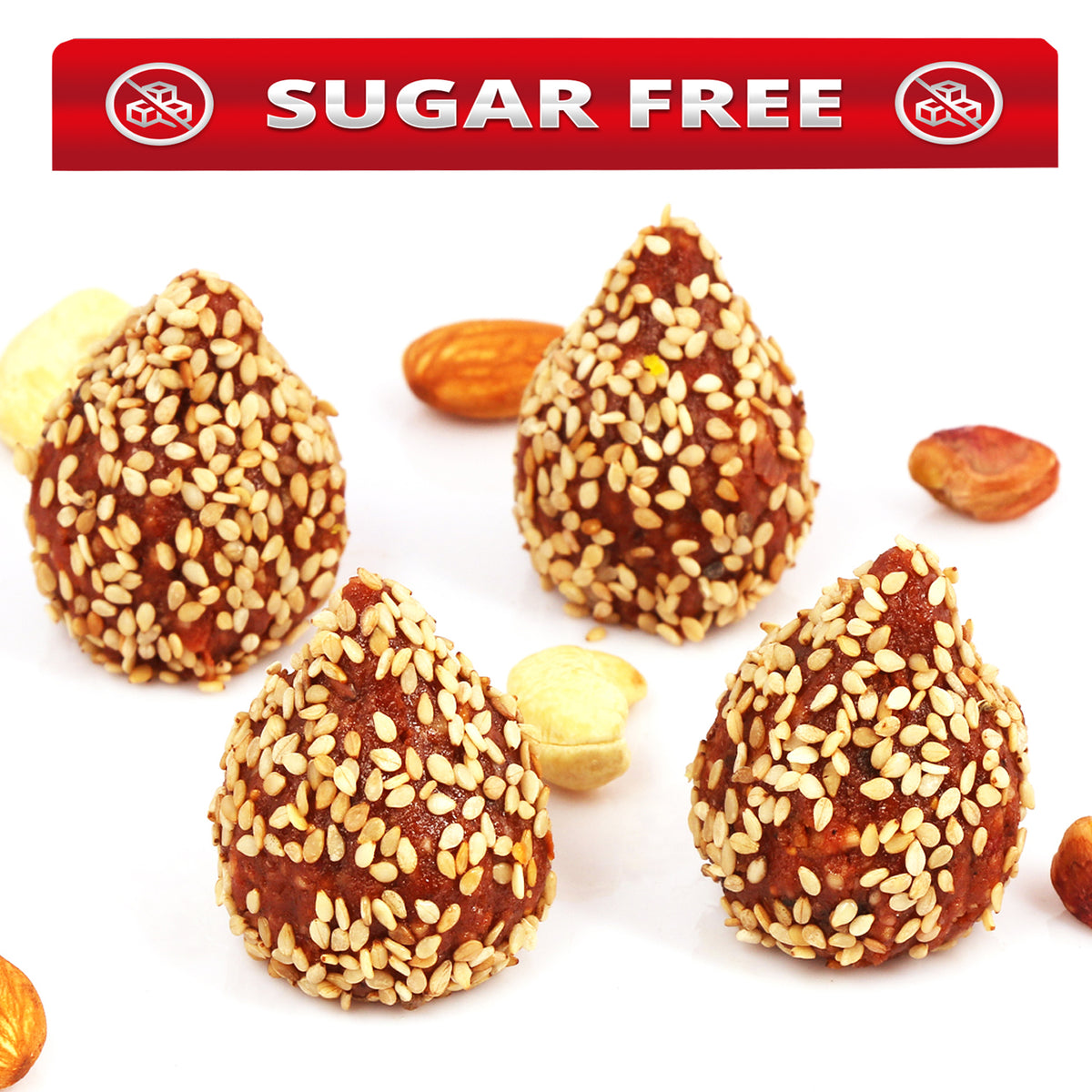 Ghasitaram's Sugarfree Khajoor/ Dates  Seasame Seeds Modaks 800 gms