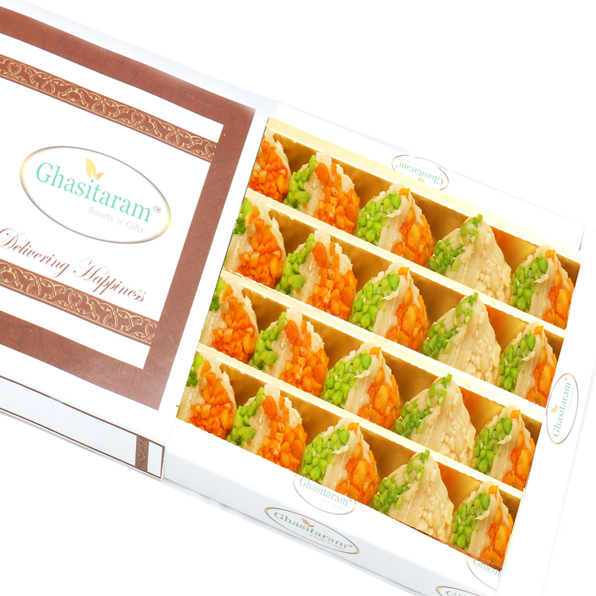 Ghasitaram's Kesar Pista Kaju Modaks 400 gms