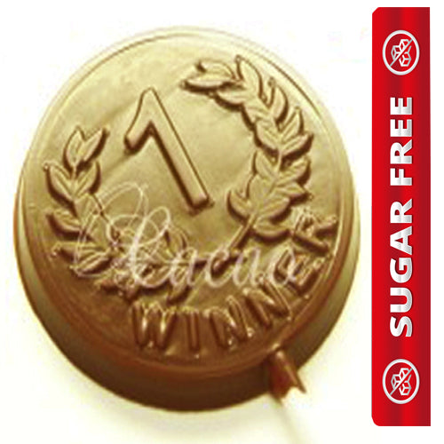 Set of 4 Sugarfree Chocolate Medal Lollies