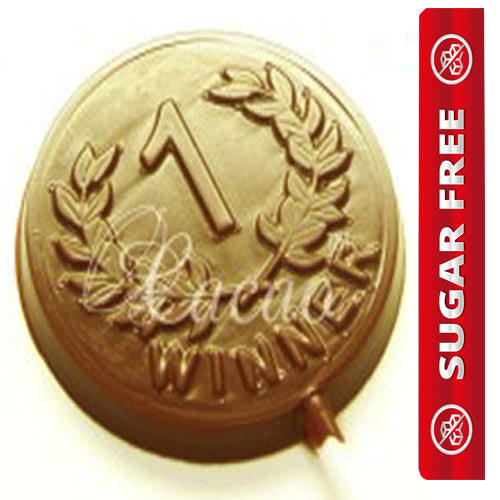 Set of 8 Sugarfree Chocolate Medal Lollies