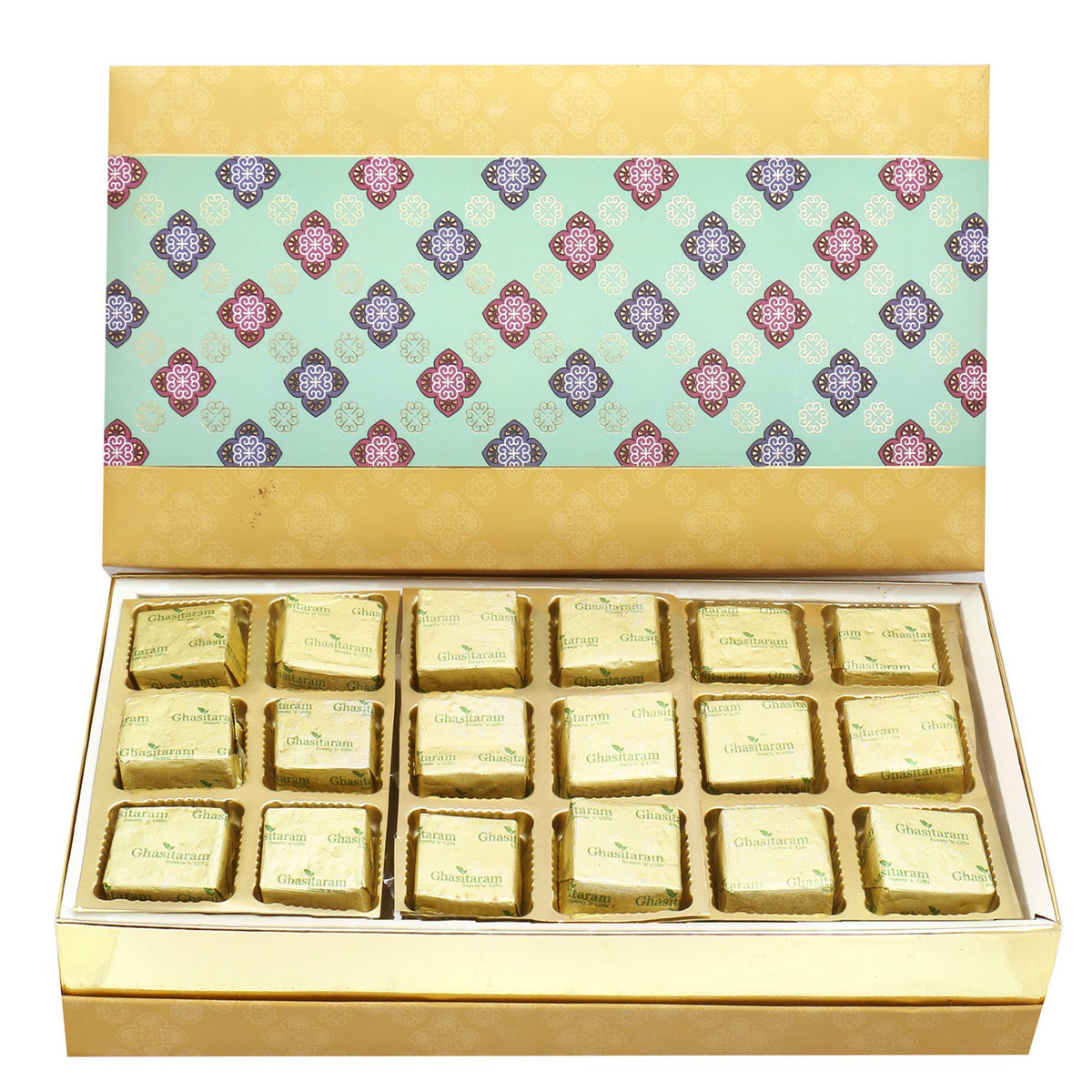 5 Part Print 18  Pcs Chocolate Box