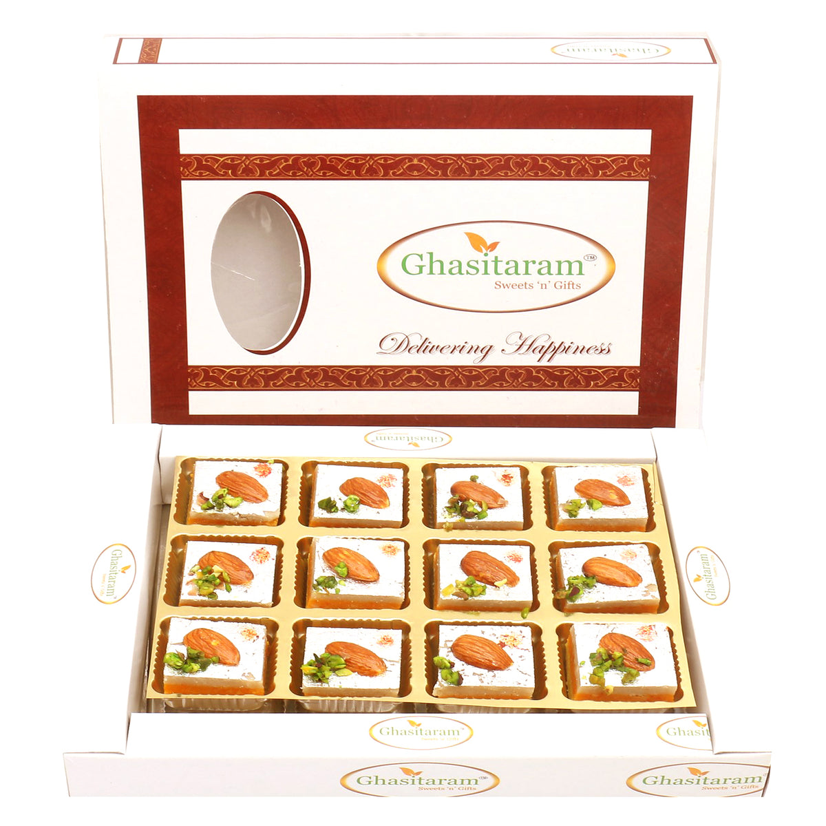 Tirangi Kaju Barfi in White Box