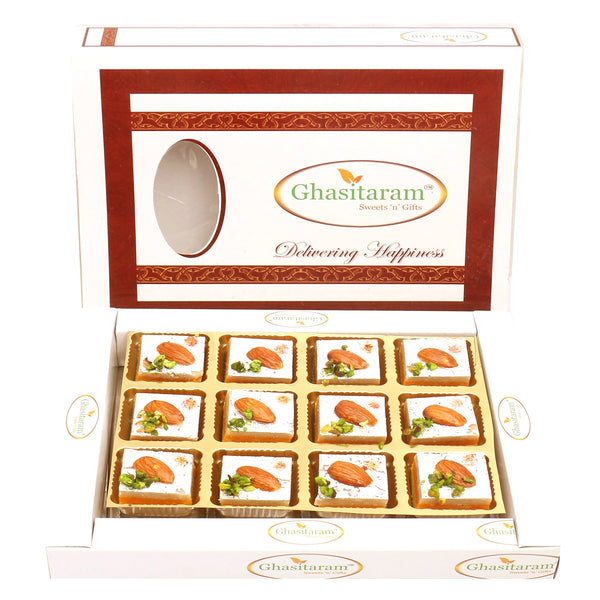 Tirangi Kaju Barfi in White Box