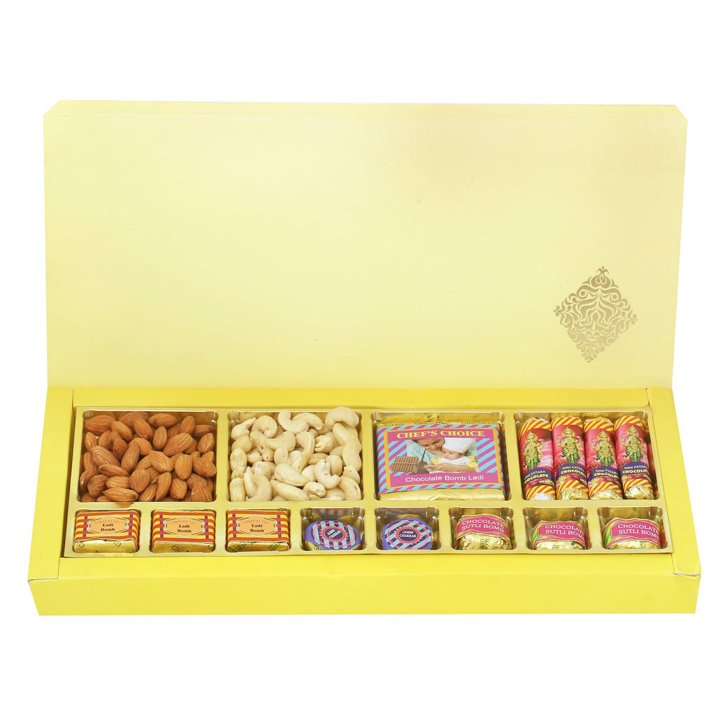 Classic Almonds Cashews Chocolate Cracker Box