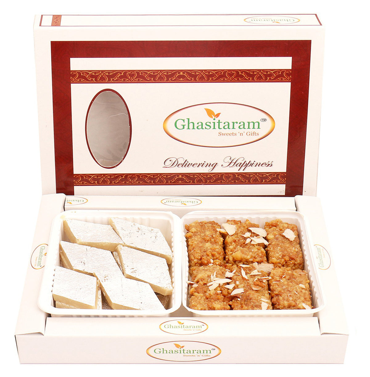 Box of Kaju Katli and Milk Cake