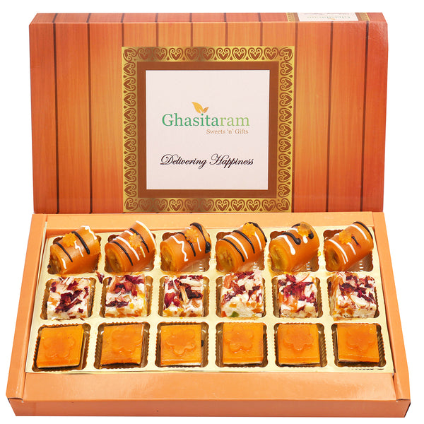 Assorted Mango Delight Sweets 18 pcs