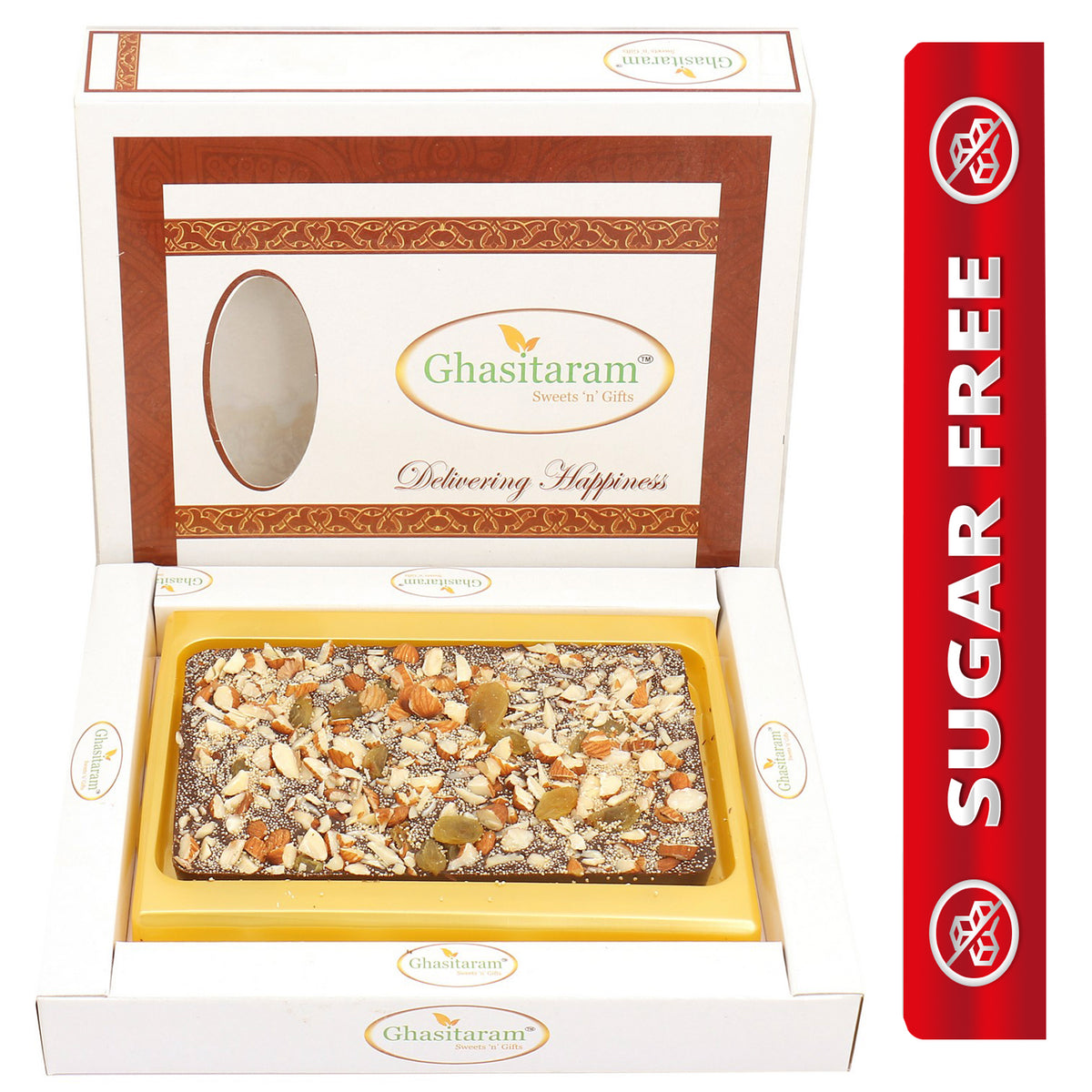 Dark Dryfruit Sugafree Chocolate Bark Big